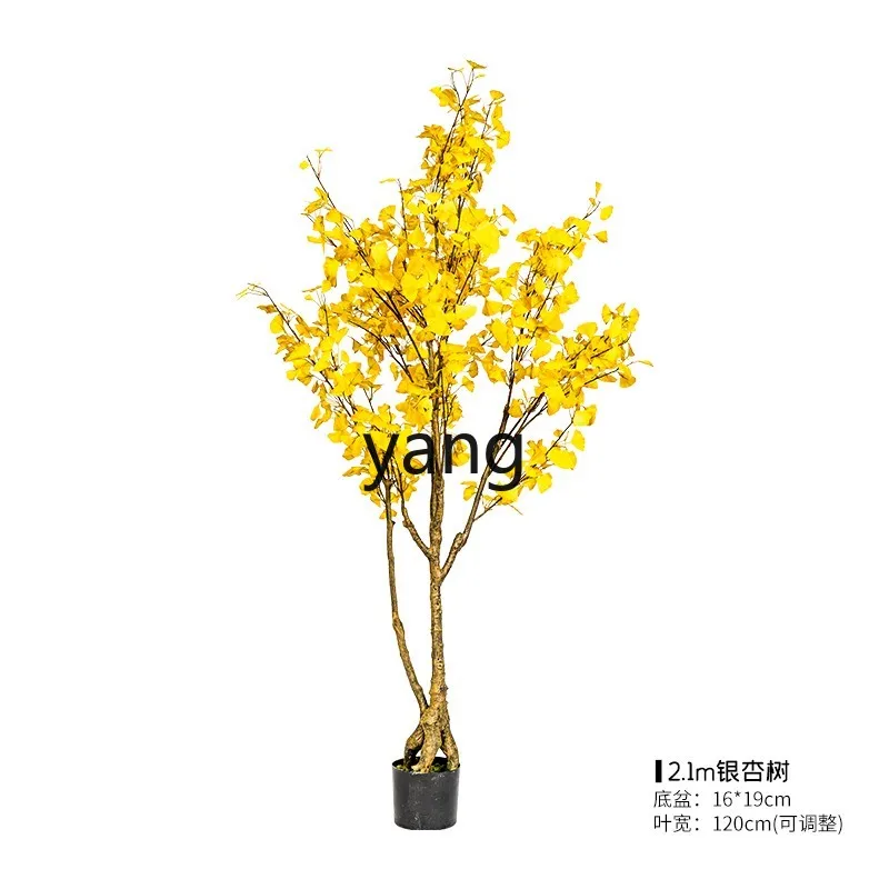 CX large artificial ginkgo tree green plant potted plant indoor store landscaping potted plant decoration