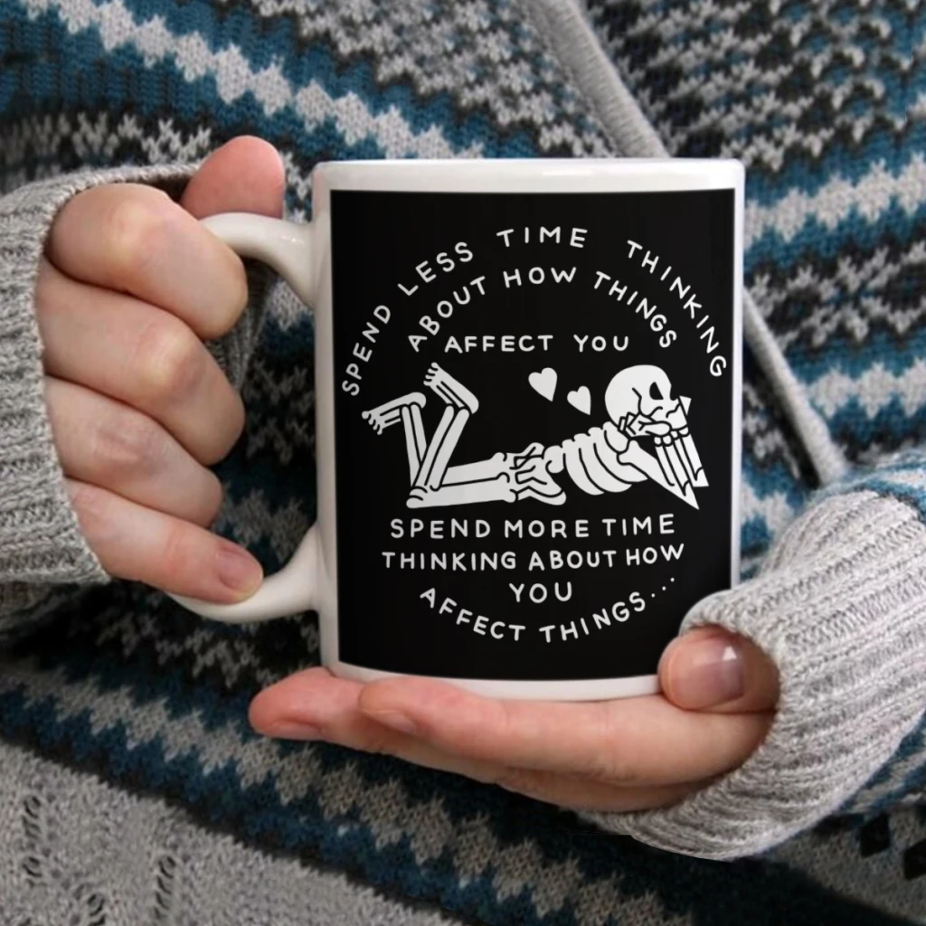 

Self Awareness WhiteCoffee Mug Tea Cup 11oz Coffee Cup Funny Birthday Ceramic Mug Personalized Cup