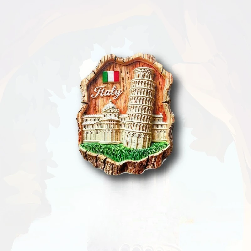 برج بيسا المائل مغناطيس الثلاجة - تصميم مبتكر ثلاثي الأبعاد لتذكاري إيطالي فريد من نوعه وهدية سفر غريب الأطوار #4