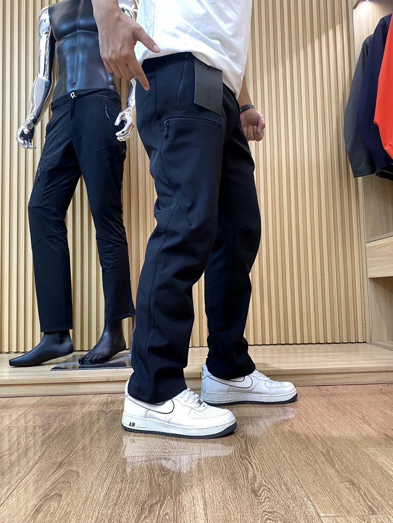 

Outdoor Men's Fce Lined Soft ell Casual Pants Windproof Water Resistant Tee Dimensional Tailoring Versatile Warm Autum...