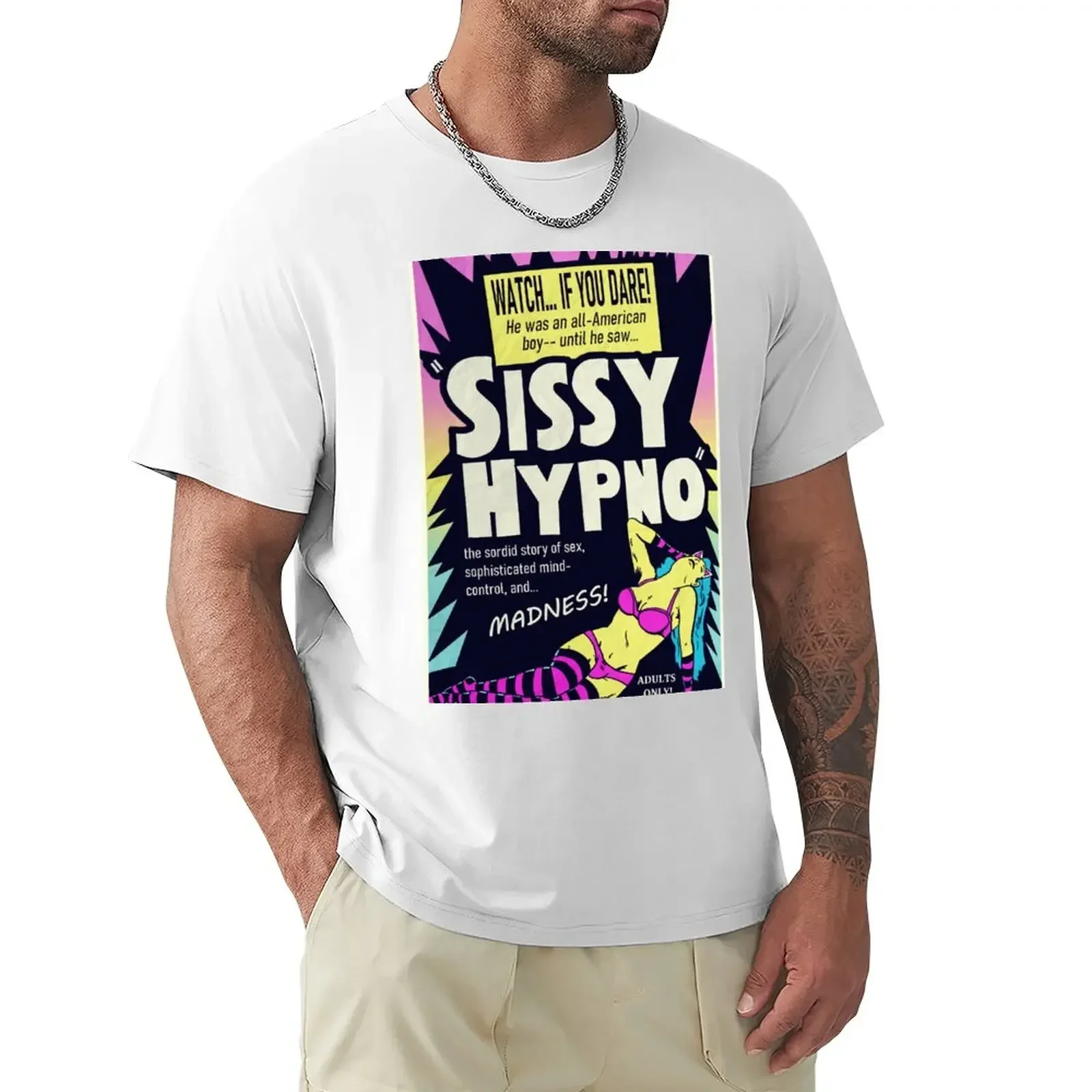 SISSY HYPNO T-Shirt Anime Graphic T-shirts for Men Clothing Women Tees High Quality 100%Cotton Short Sleeve