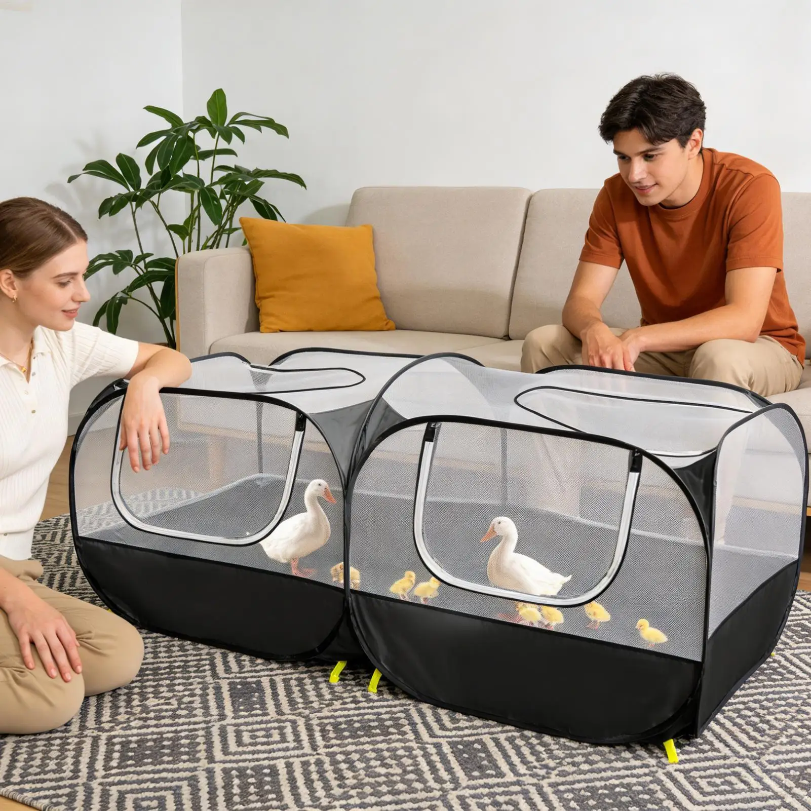 

Корпус для котенка, съемная основа, двусторонний солнцезащитный корпус с кроликом для путешествий, на открытом воздухе, для животных, кошек, газона, сада