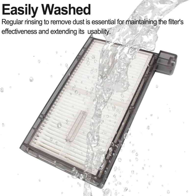 قطع غيار A94E لـ Eufy X8 Pro/ X8 Pro SES مجموعة ملحقات المكنسة الكهربائية، الفرشاة الرئيسية، الفرش الجانبية، وسادات قماش الممسحة