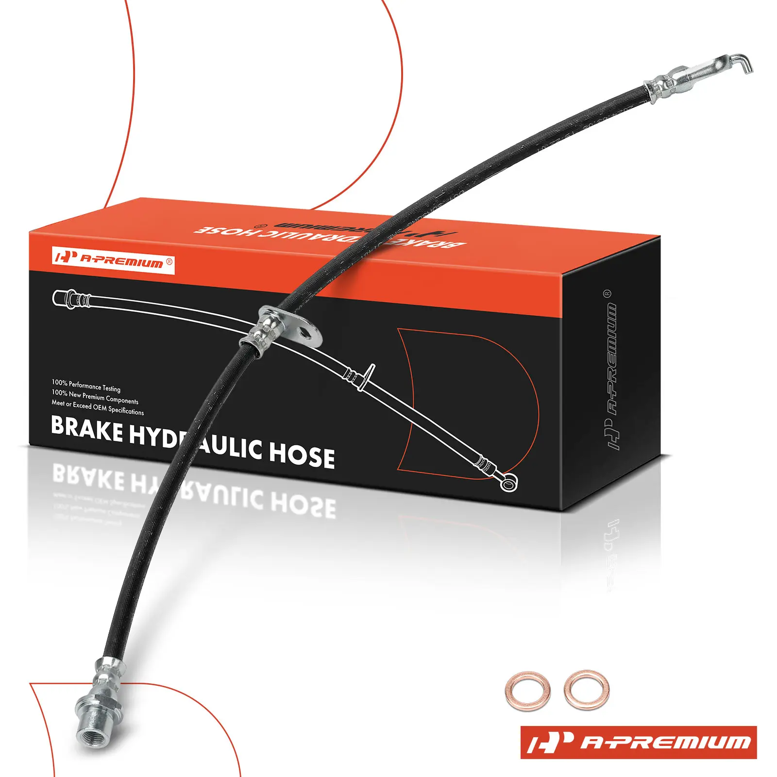 A-Premium Rear Driver Side Brake Hydraulic Hose for Toyota RAV4 2019-2022 Venza 2021-2022
