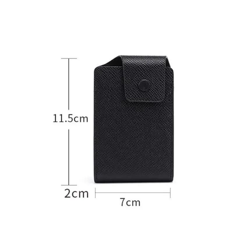 جديد بو الجلود الرجال المحفظة بطاقات الائتمان بطاقة البنك تغيير حامل موضة عادية الأعمال البسيطة متعددة الوظائف مشبك محفظة الجيب #6