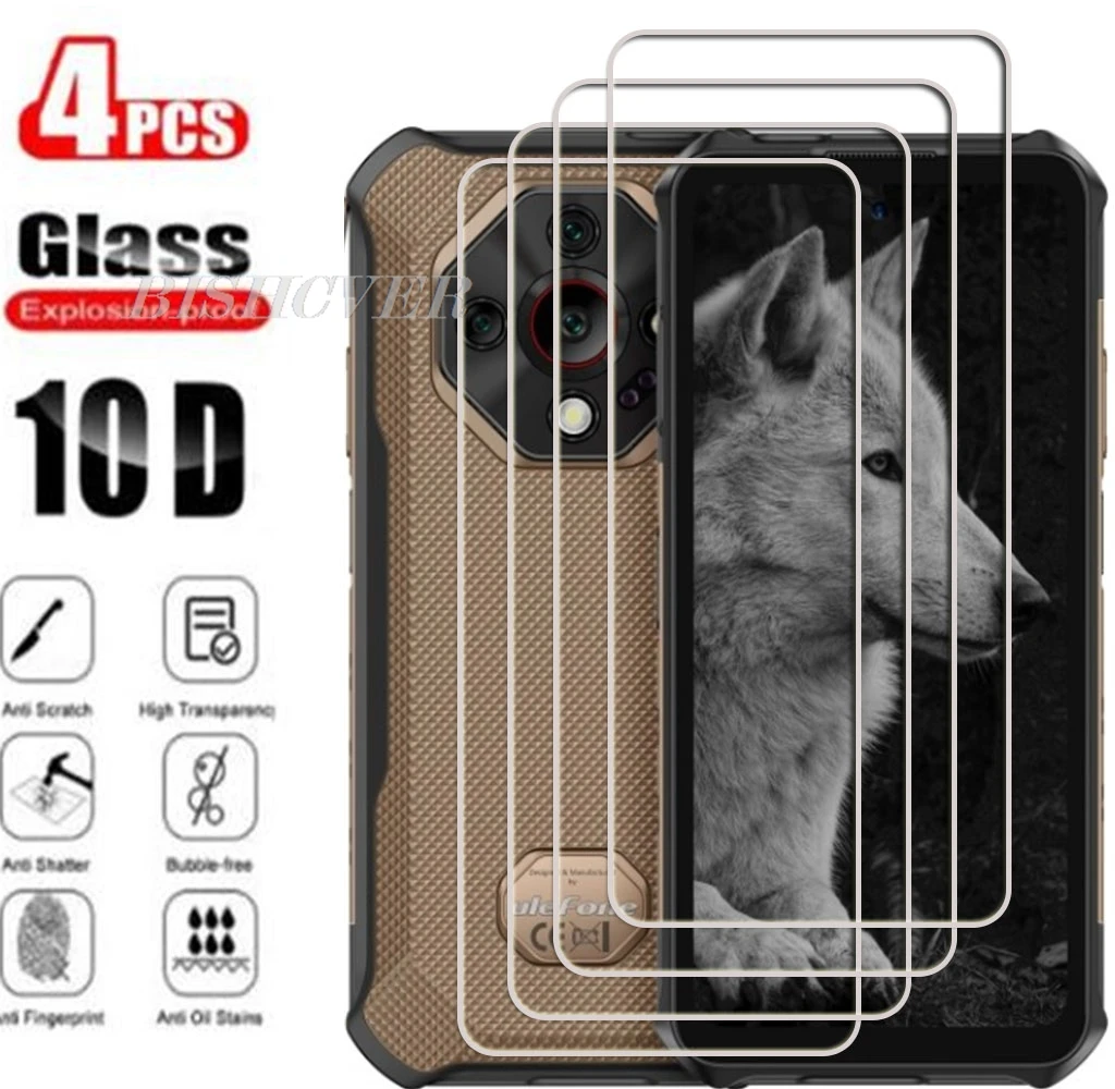 4PCS Tempered Glass For Ulefone Armor X16  6.56" Ulefone Armor X16 X 16 Pro Screen Protector Protective Film