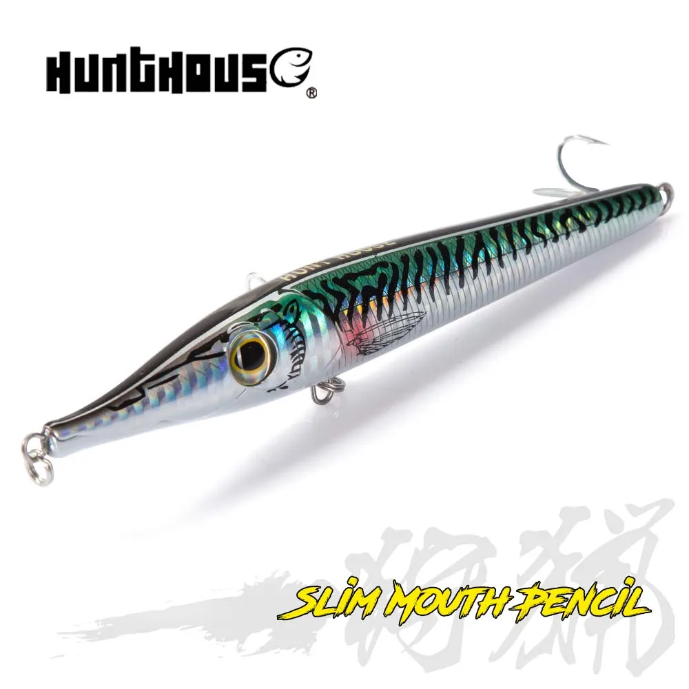 Hunthouse Needle Zargana 146mm 35/19g Pencil Lures Long Cast Pencil Baits Floating Sinking Fishing Topwater Lure For Bass Tuna