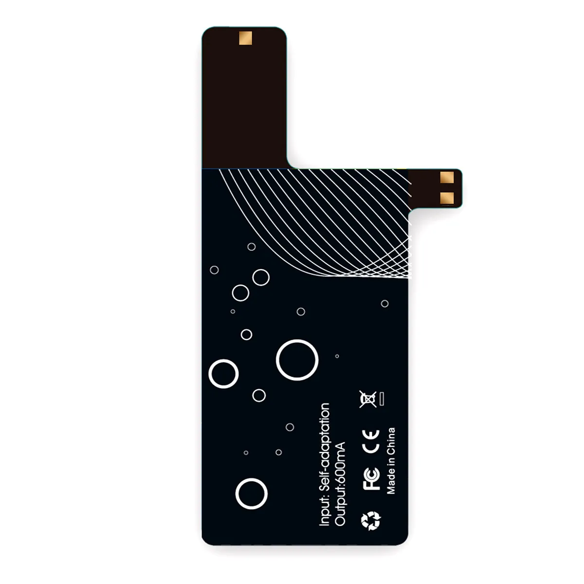 Qifull Qrn4 Black Wireless Charging Receiver Module Galaxy Note 4 N910 Series Ultra-Thin Easy Install No Case Change Full