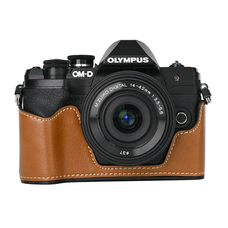 Для Olympus OM-D E-M10 Mark IV 4 EM10 IV Camera EM10IV PU Camera Half чехол Body Base Shell Skin Protector