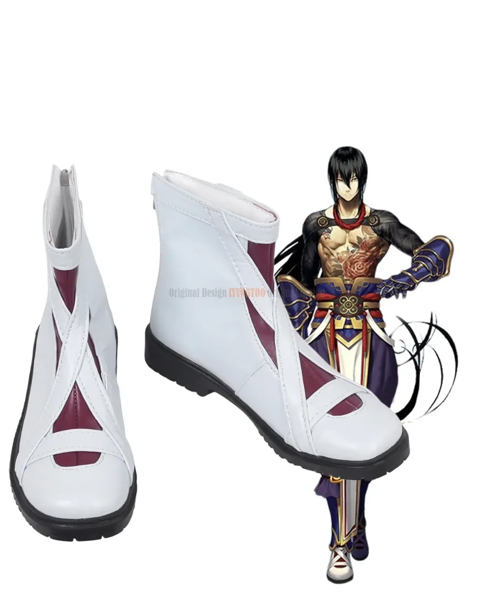 FGO Yan Qing Cosplay Fate Grand Order Yan Qing Cosplay Boots White Shoes Custom Made