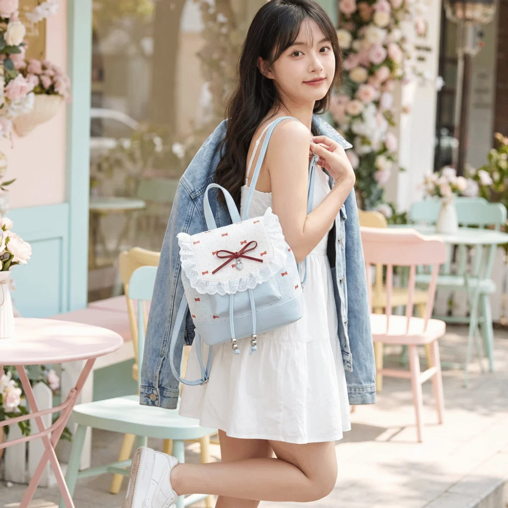 mochila-mini-com-laco-de-renda-e-no-de-borboleta-estilo-casual-com-poas-leve-e-moderna-bolsa-escolar-para-primavera-e-verao