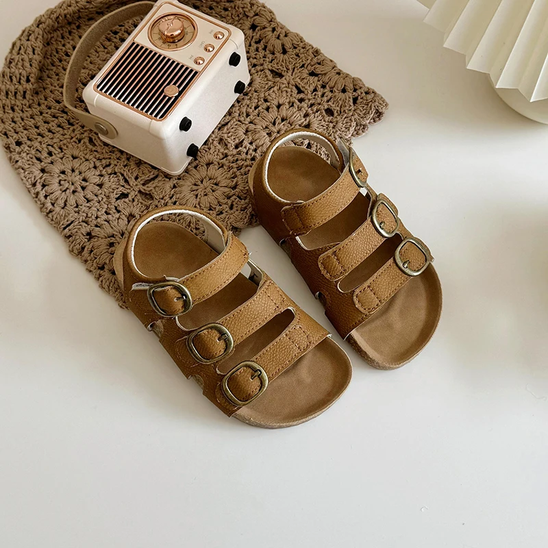 Sandalias suaves de verano para niños y niñas, zapatos de playa, 2024