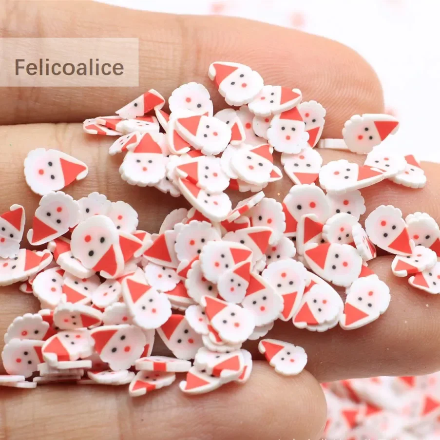 20g Halloween Christmas Tree Penguin Magic Wizard Hat Eyes Shape Polymer Clay Slices Sprinkles for Slimes filling Phone DIY