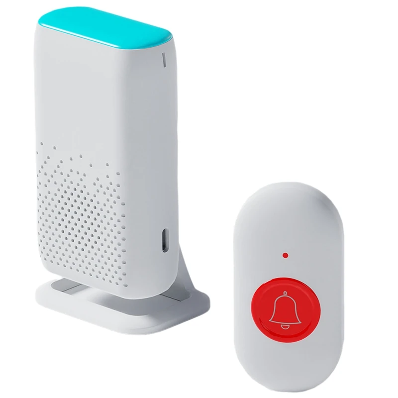 

New D320 Flash Vibration Wireless Doorbell Smart Elderly Pager Waterproof Wireless Emergency Pager Nurse Alert System