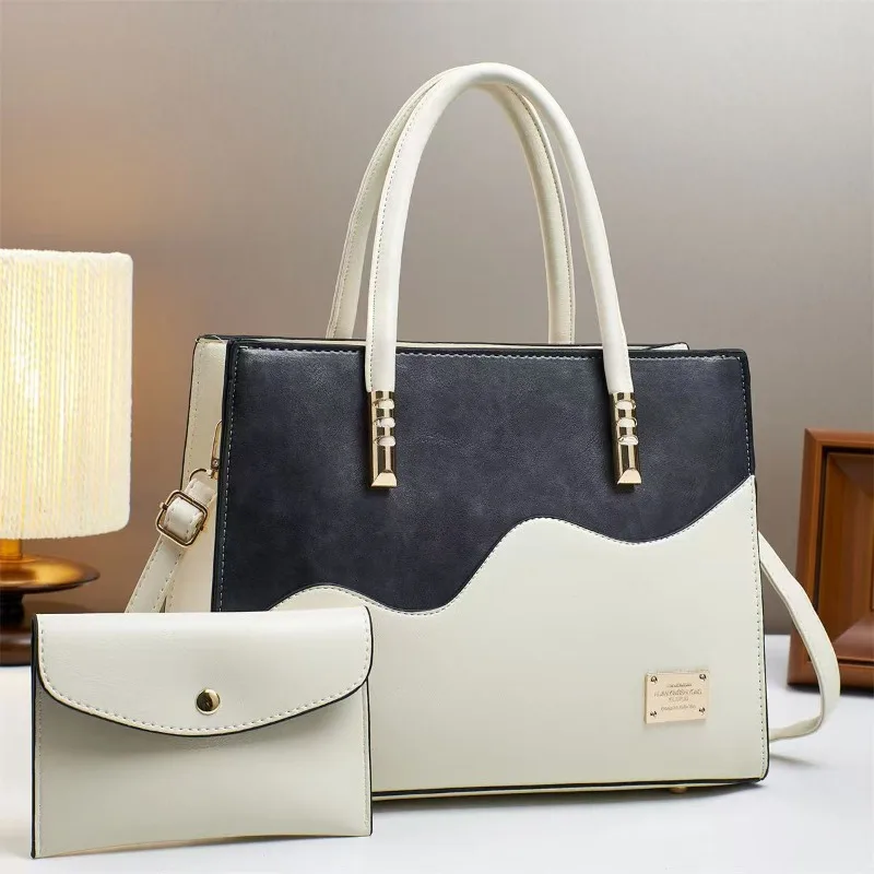Faionable Shoulder Bag Korean Simple Personalized Women's Bag New Versatile Crossbody Bags Large 2-piece Set Womens Handbag
