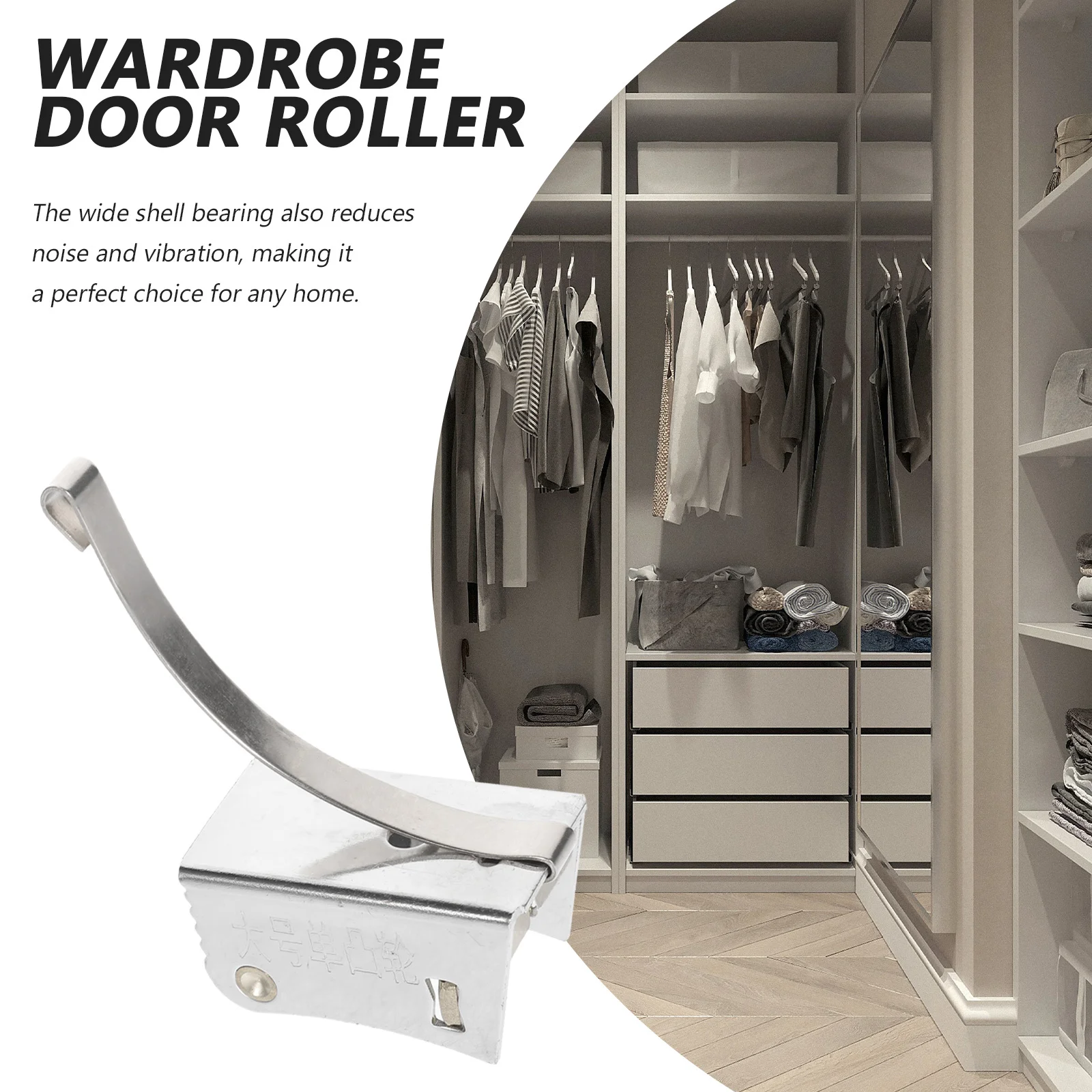 

1Set Sliding Wardrobe Door Roller Wide Shell Bearing Single Cam Smooth Silent Closet Door Hardware Replacement