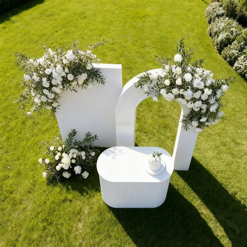 

Factory Manufacturer PVC Backdrop Arch Wedding Acrylic Backdrops Door Shape Arch for Wedding Backdrop