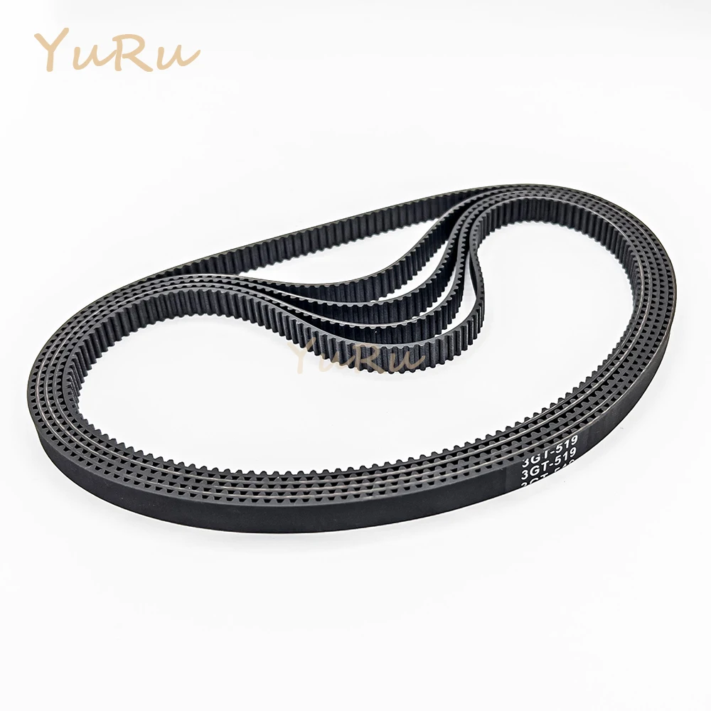 3GT 3M Rubber Timing Belt Width 9/10mm Closed Loop Belt Length 519 1050mm GT3 Conveyor Belt 3MGT Synchronous Belt 3M