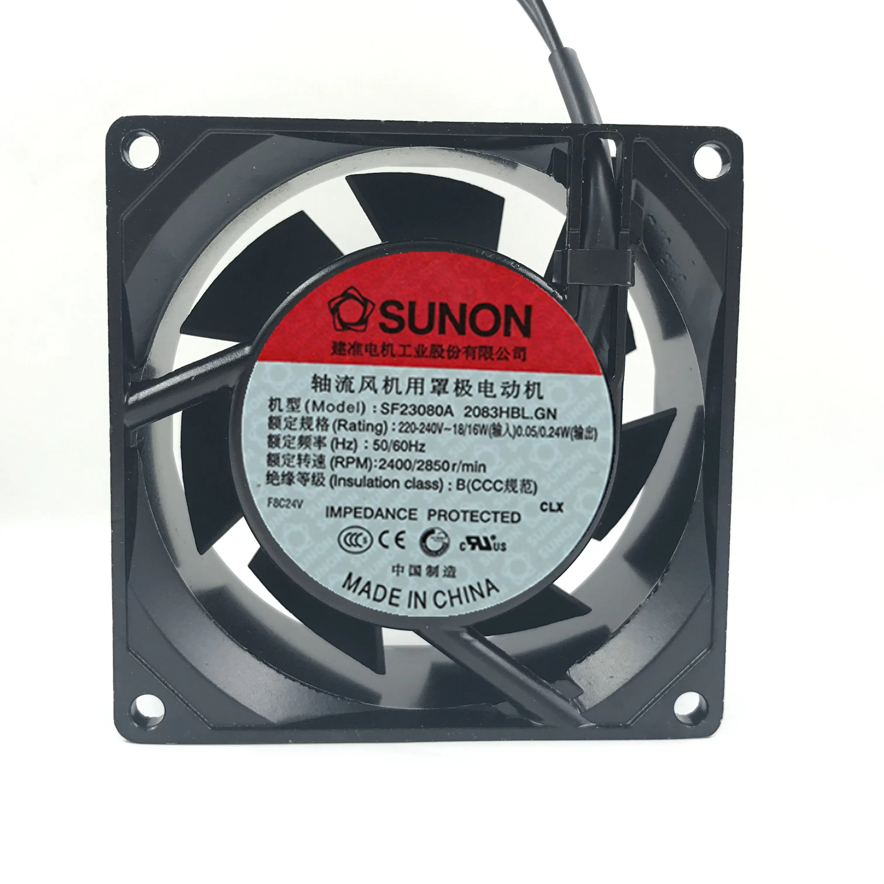 NIEUWE ORIGINELE SF23080A 2083HBL.GN AC220V 8038 80x80x38mm KOELVENTILATOR RADIATOR