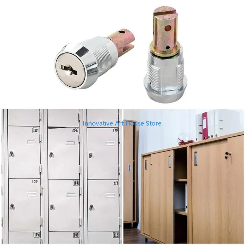 E1PC 180° Rotation Unlocking Drawer Lock Cabinet Insert Linkage Tool Box Lock view 4