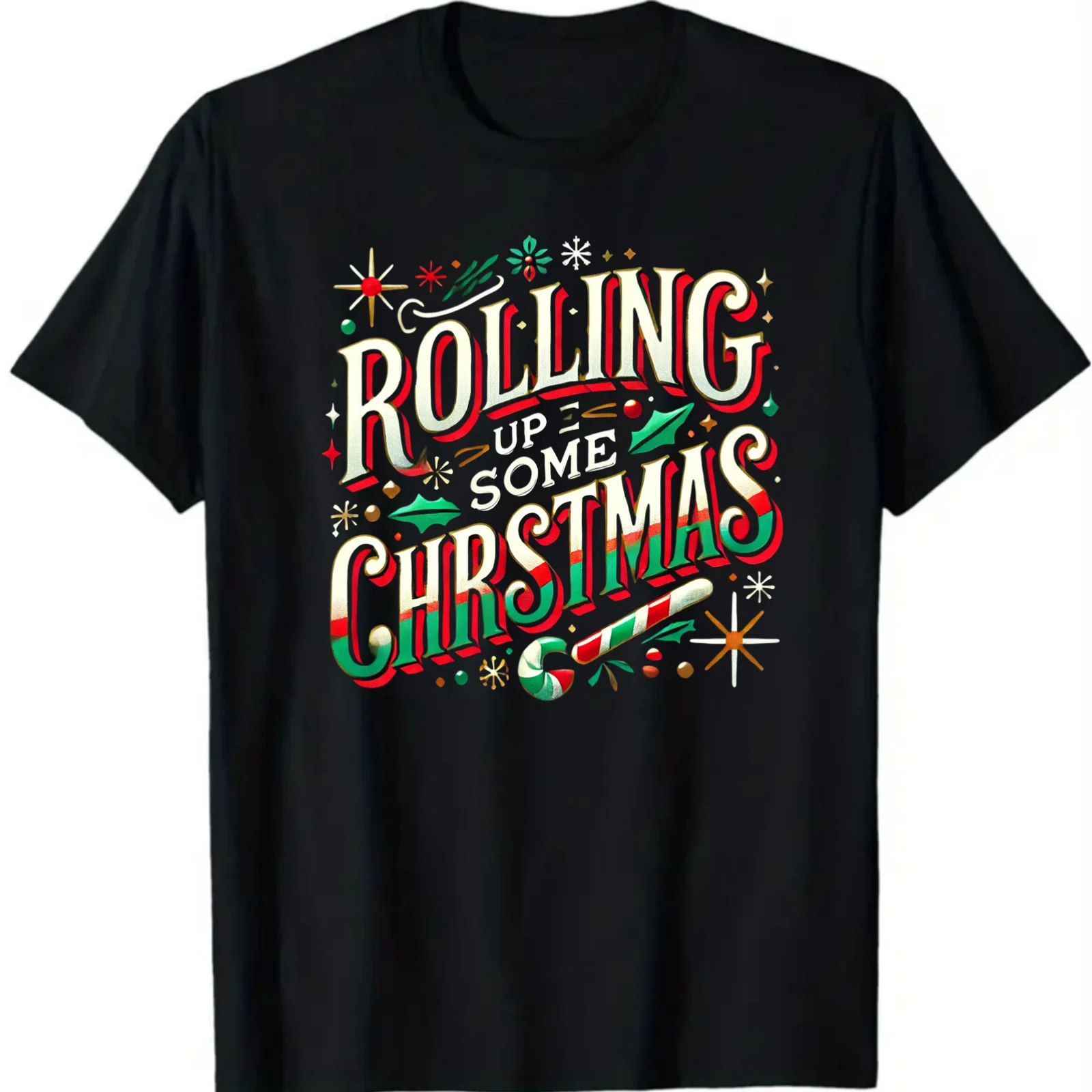 1 Pack, Holiday  Tees  Fun and Funny Christmas Novelty Shirts Unisex T-Shirts for Men, S-4XL