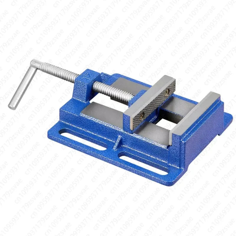 Durable 6-inch Jaw Width Drill Press, Portable Bench Vise, Easy Installation, Slotted Base, Durable Cast Iron Construction