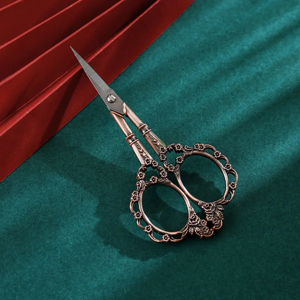 Vintage Plum Cut Stainless Steel Home Cut Window Cut Yarn Hand Tailor Cross Stitch Tea Bag Office Scissors — zdjęcie 6
