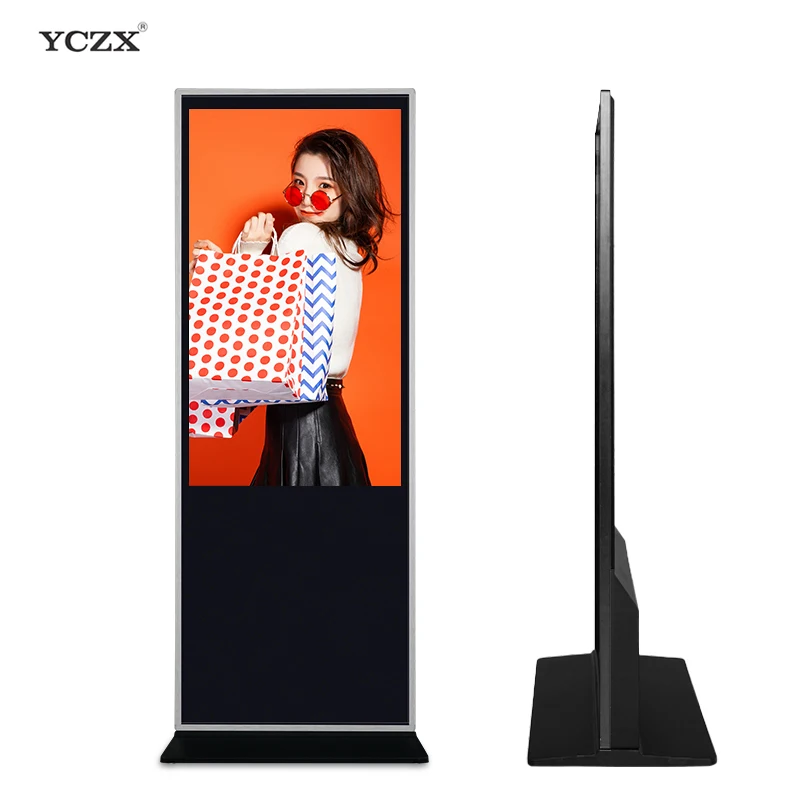 Touch Screen Vertical Lcd Panel Stand Advertising Display Led Advertising Machine Full Hd Big Advertising Screen
