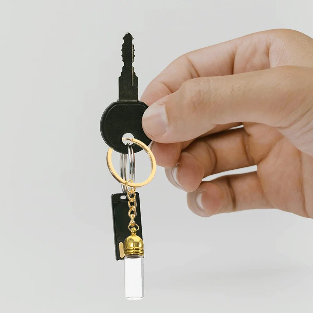 

3Pcs Glass Bottle Keychain Travel Size Mini Perfume Refillable Pendant Essential Oil Dispenser Portable Decoration