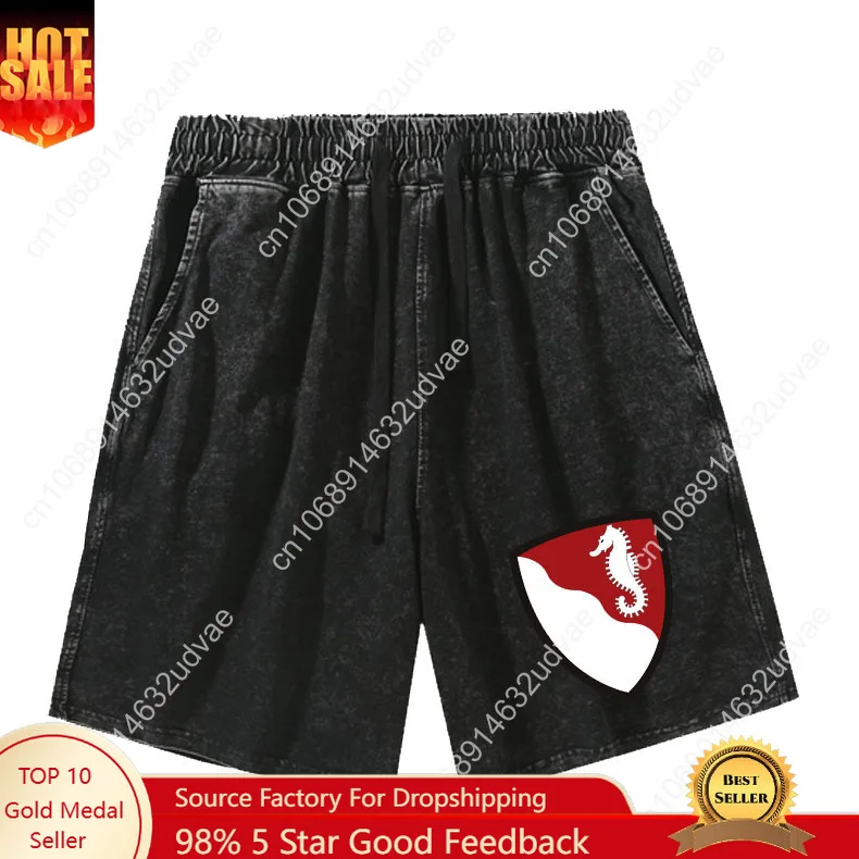 

36th Engineer Brigade Shorts Man Woman Teenager Retro Short Pants Vintage Cotton Elastic Soft Beach Shorts Customized Pant