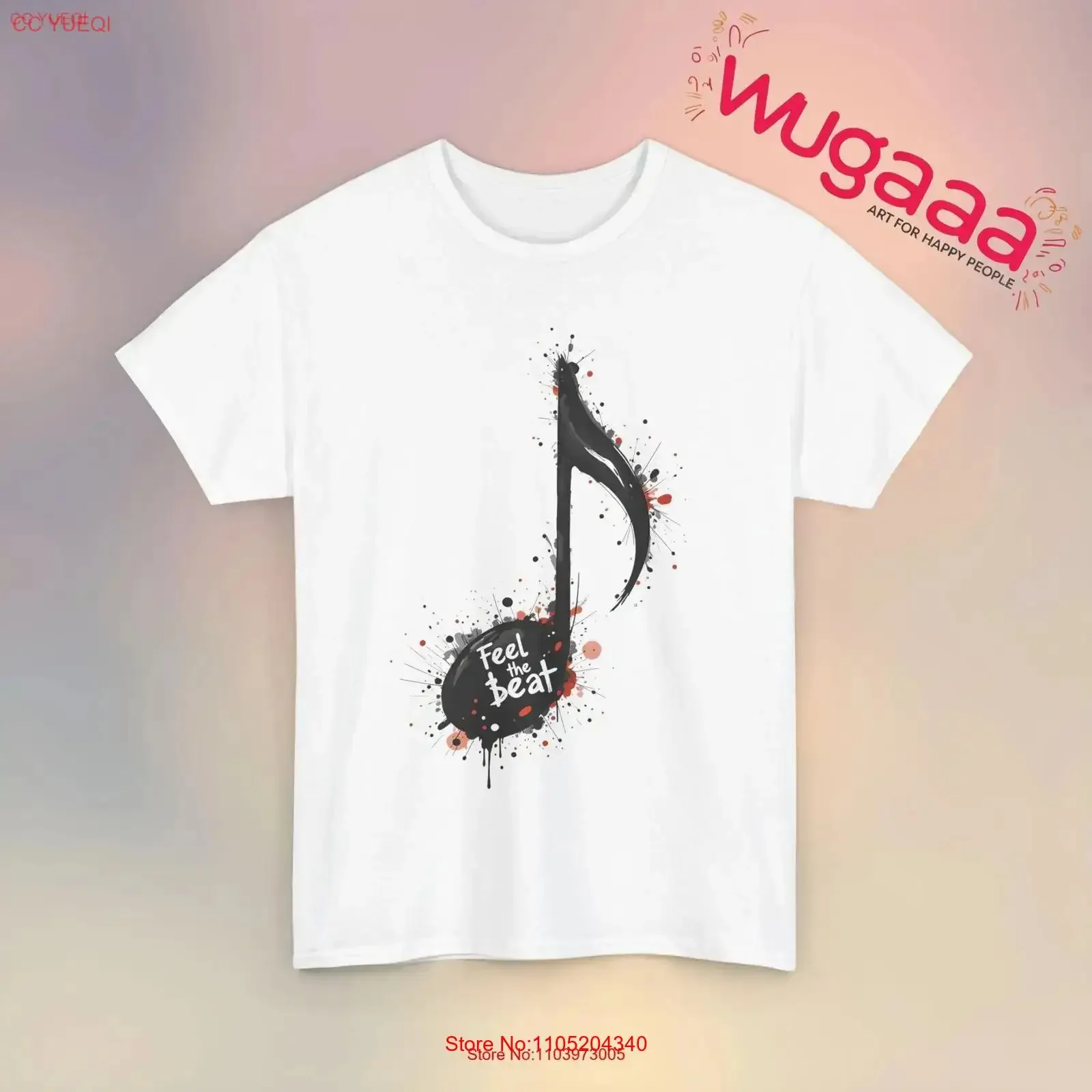 ملاحظة الموسيقى يشعر فوز تي شيرت عاشق فني متحمس فريد موسيقي رائع عتيق مغسول للجنسين قليلاً #1