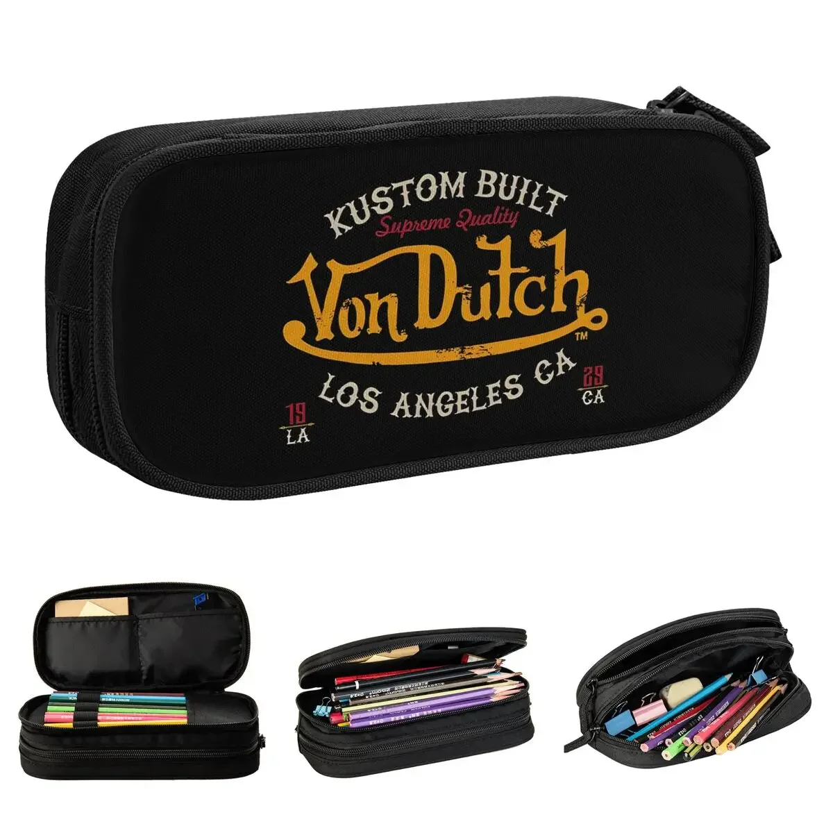

Vons Fashion Dutchs Pencil Case Pen Box Bag Student Big Capacity Students School Cosmetic Pencilcases