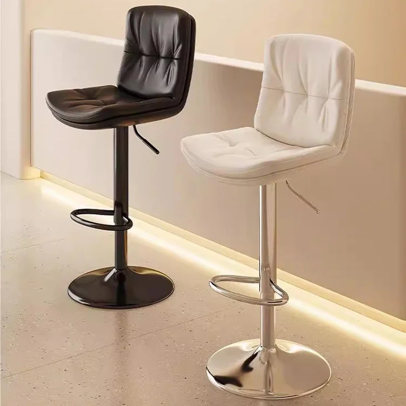 #    Sillas de Bar de recepción modernas, taburete alto giratorio nórdico de lujo, sillas de Bar, restaurante, muebles de Bar de diseño italiano, Banqueta