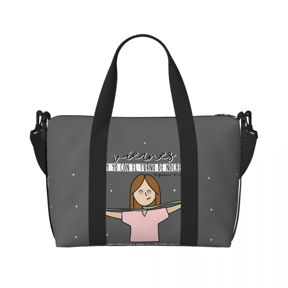 

Cartoon Nurse Travel Duffle Bags Bags for Men Gym Bag for Women Delivery Bag Tote Bags for Women