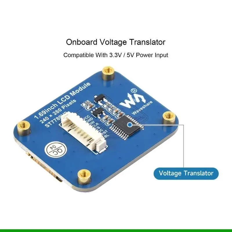 U55C High Eabality 1,69 polegadas LCD Tela com chip driver ST7789V2 e cores 262K RGB