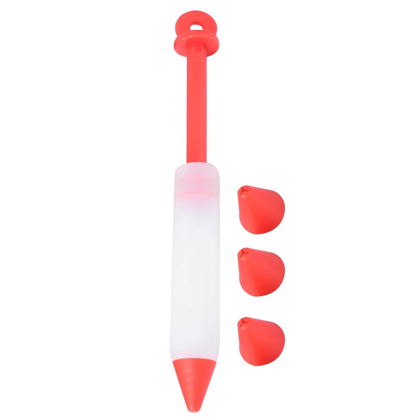 Red Silicone Cake Decorating Pen Chocolate Icing Writing Tool Piping Pastry Cream Cookie Mold Kitchen Accessory