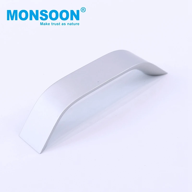 Скрытая ручка раздвижной стеклянной двери Ручка двери шкафа тянет алюминиевую скрытую ручку шкафа