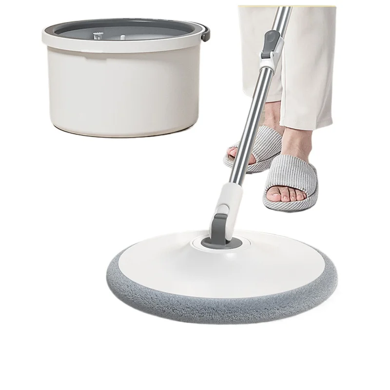 for Home Use Mop Bucket Set with Wringing Mechanism Spin Mop for Hardwood Tile Floors Lazy Cleaning Mop with Water Separation