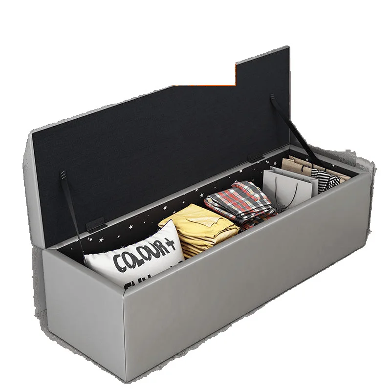 

Clothing store rectangular storage sofa storage fitting room stool shoe store shoe changing long stool can sit shoe