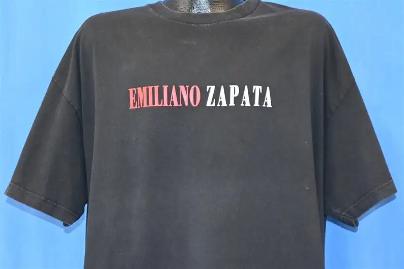 Y2K Emiliano Zapata Mexican Revolution Political Figure Movie Spoof t-shirt XXL