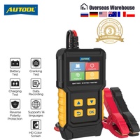 AUTOOL BT360 8-29V Car Battery Tester Digital Automotive Diagnostic Battery Tester Analyzer 30-2000CCA Cranking Charging Tool