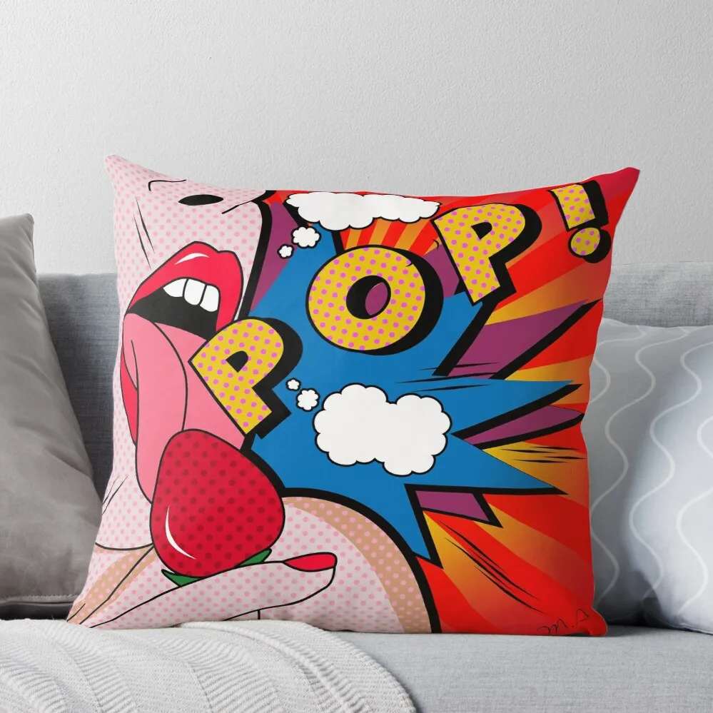 

pop art Throw Pillow Cushion Child sleeping pillows