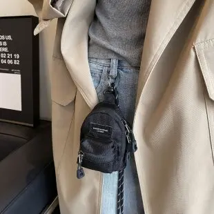  Crossbody Bookbag Cute Personali Student Earphone Key Pouch Single oulder Women's Bag Faion New Product Nylon Fabric