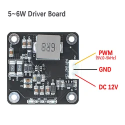 12V 40W Blue Laser Driver Board for CNC Laser Engraving Cutting Module Head PWM/TTL 5W 5500mw 6W Adapter Board