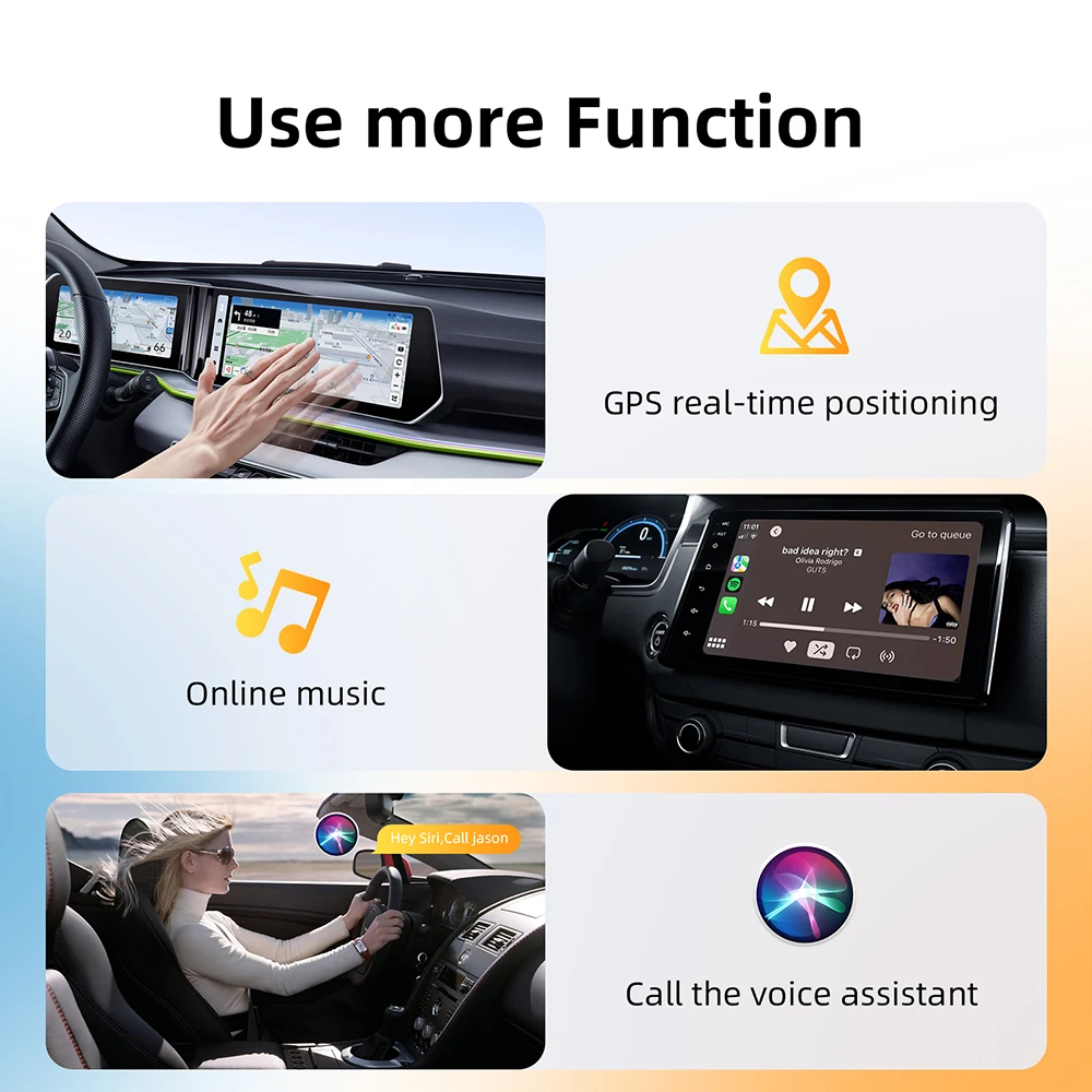 2 in1 Wired to Wireless CarPlay Android Auto Adapter for OEM Car Stereo With USB Dongle Smart Mini Box Plug and Play Bluetooth