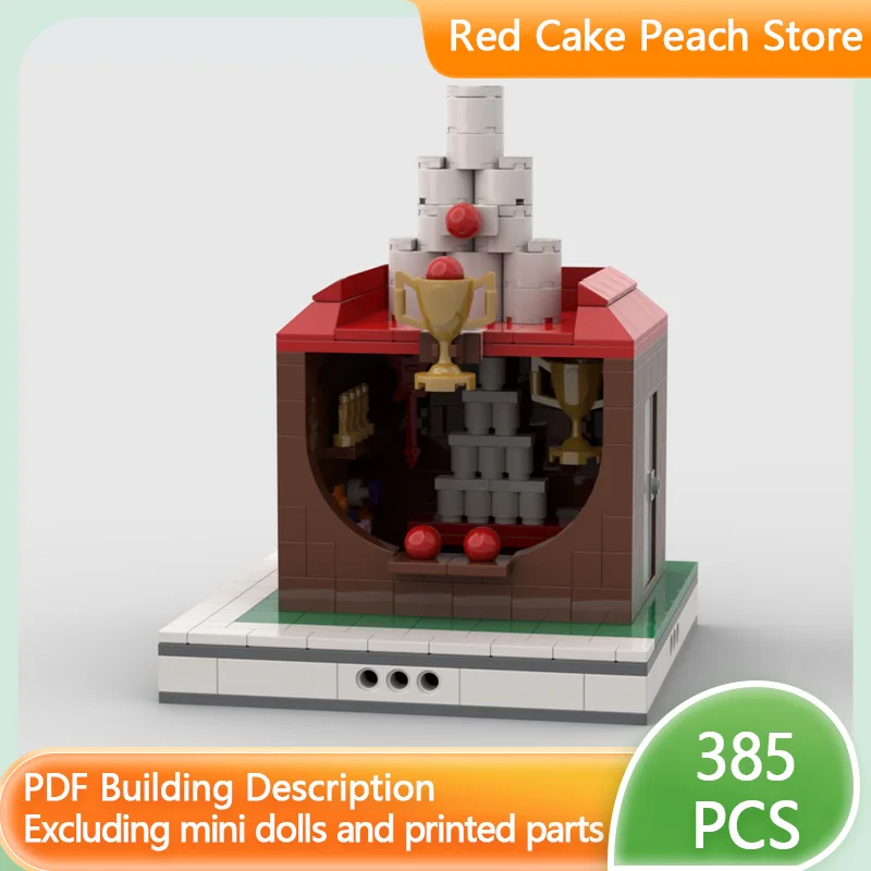 

Модель городской улицы MOC, строительные блоки, подставка для стрельбы, модульная технология, детские праздничные подарки, конструктор, игрушки для сборки