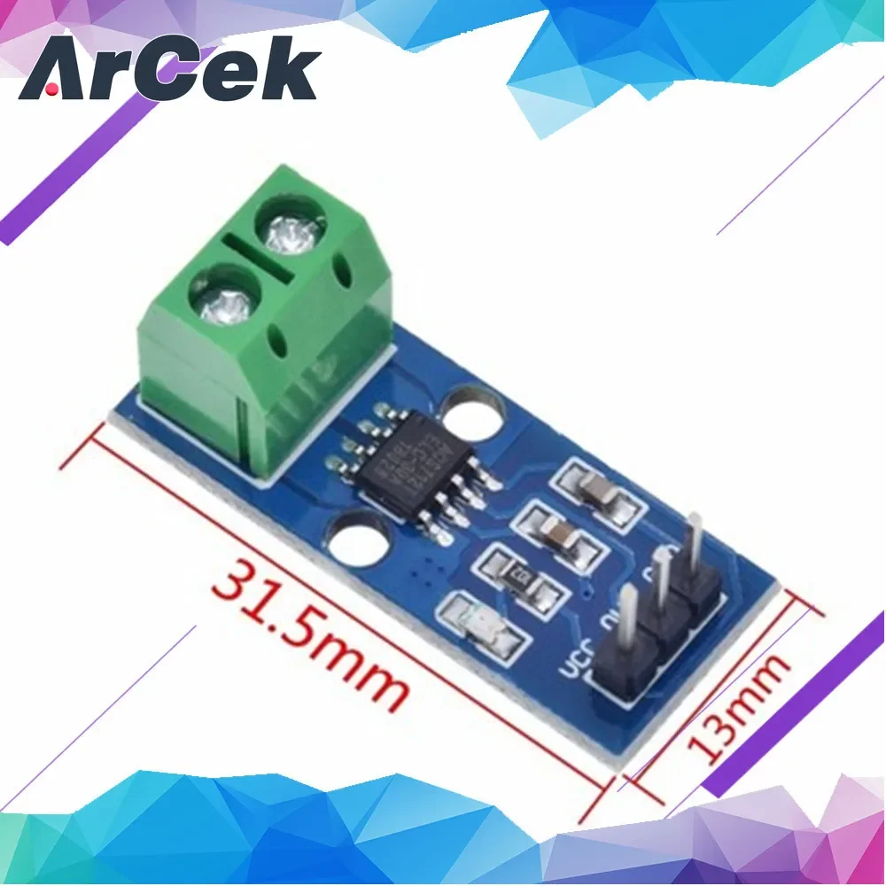 Hot Verkoop Acs712 5a 20a 30a Range Hal Huidige Sensor Module Acs712 Module Voor Arduino 5a 20a 30a