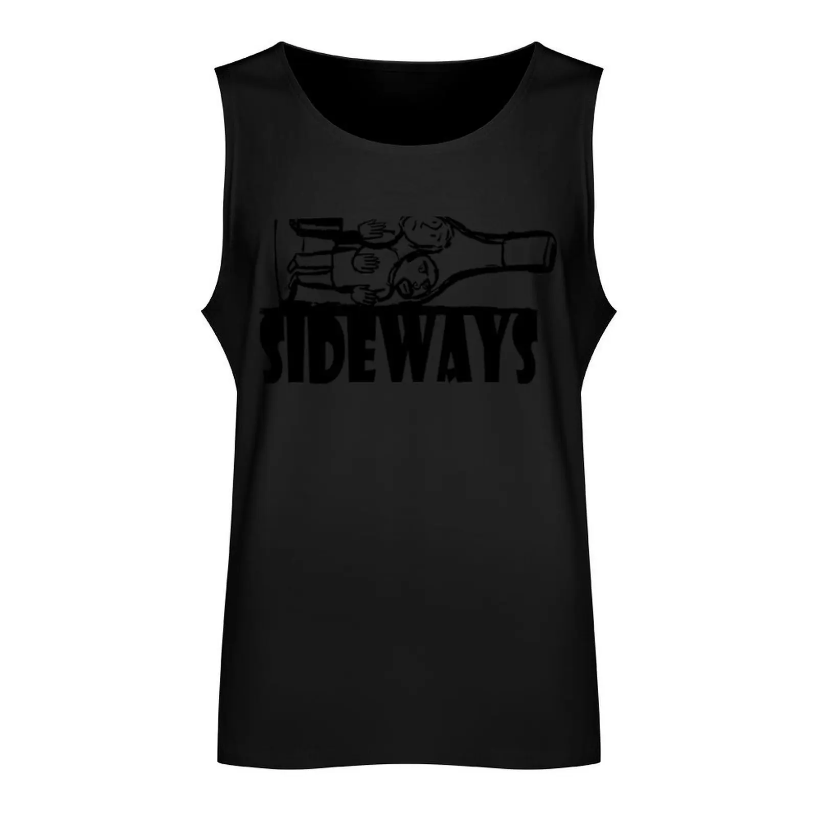 Sideways Wine Bottle Tank Top gym clothing best selling products