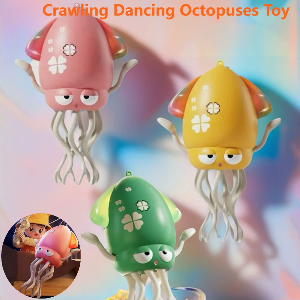 

Electric Educational Toys Auto Obstacle Avoidance Octopuses with LED & Music Creative Dancing Octopuses Magic Interactive Toys