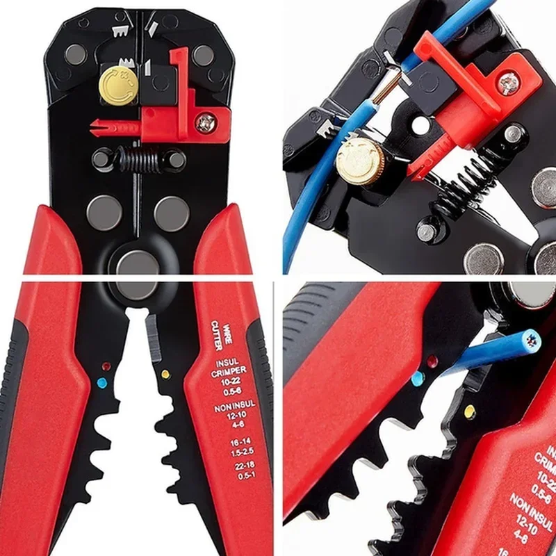 Crimper Cable Cutter Automatic Wire Stripper Multifunctional Stripping Tools Crimping Pliers Terminal Tool